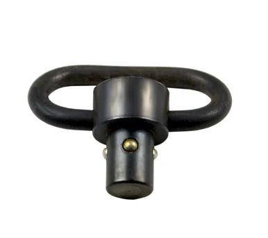 Presma QR Sling Swivel Adapter, Long Button - a black metal sling swivel with a long button design and a secure attachment mechanism.