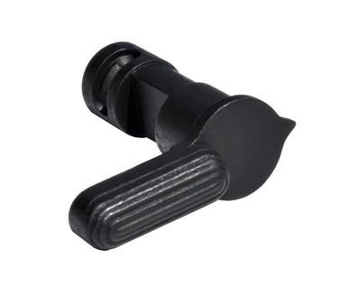 Presma Single Side Safety Selector Switch, Steel, black toggle switch with textured handle for industrial safety applications.