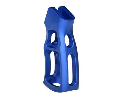 Presma Skeletonized Rear Pistol Grip, Dark Blue [GP30-DBL], showing a lightweight, ergonomic design with cut-out sections for reduced weight and improved handling.