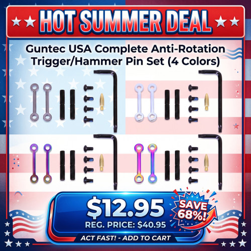 Guntec USA GT-ARP Anti-Rotation Trigger/Hammer Pin Set