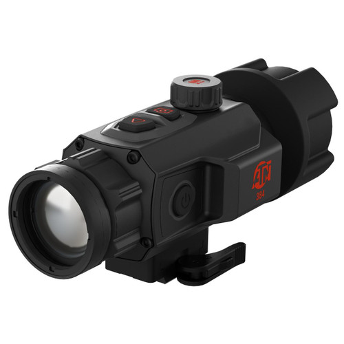 ATN TICO6335A Thermal Imaging Monocular, 6th Gen SharpIR AI, OLED Display, Waterproof, 64GB Storage, black handheld device with control buttons and adjustable eye cup.