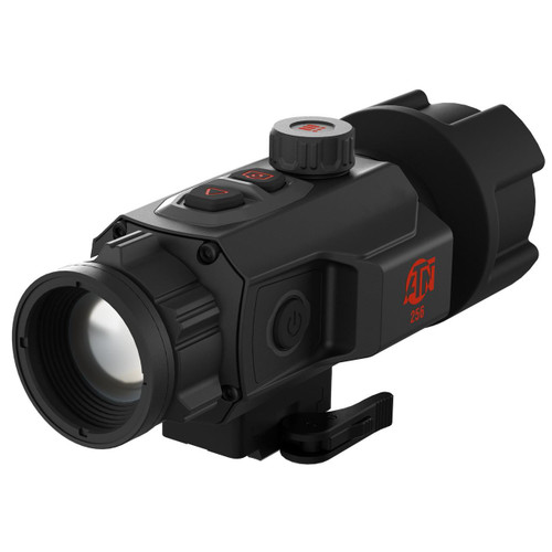 ATN TICO6225A - Advanced 6th Gen Thermal Monocular with AI Processing for Exceptional Target Detection, compact black device with lens, control buttons, and AI technology features.
