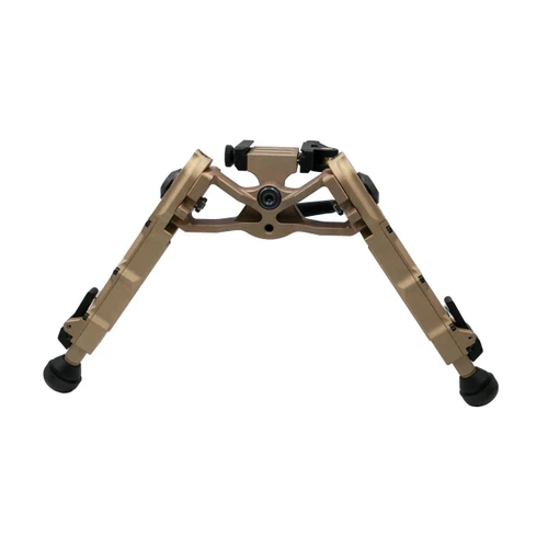 Accu-Tac TWBASQD-0400 WB-4 Arca Spec QD Bipod, durable 6061 T6 aluminum construction, featuring 4 leg positions and quick detach functionality for precise long-range shooting stability.