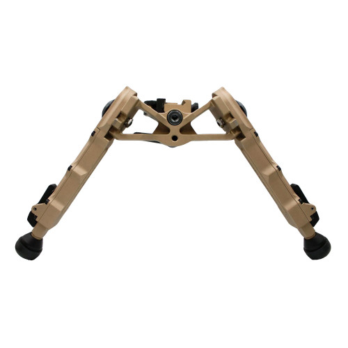 Accu-Tac TWBB-0400 Wide Body Bipod, tactical bipod with adjustable height and cant, quick detach Picatinny mount, designed for long-range shooting, bench-rest, and airsoft with stable wide body construction.