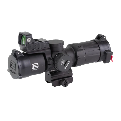 EOTECH VDU3-9PKG2 Vudu 3-9x32 Tactical Scope, lightweight and durable scope with fog and shock resistance, featuring MD-6 MOA reticle for precision targeting.