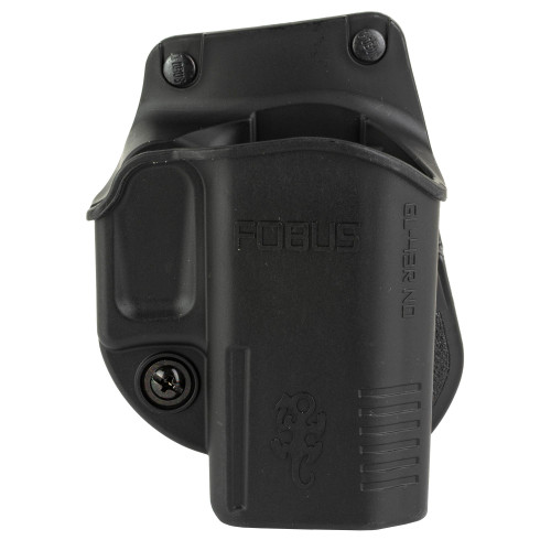 Fobus GL43RND, a black polymer holster for firearm concealment with a compact and ergonomic design.