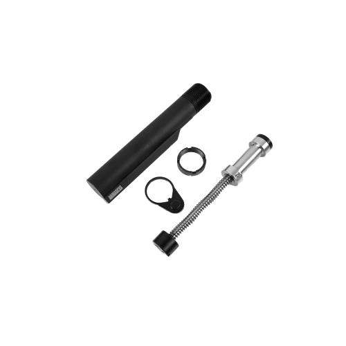 Armaspec ARM268-H SMB Buffer Kit Gen 3 for AR-15, precision sound mitigation and enhanced performance, with black buffer tube, silver buffer, recoil buffer spring, and mounting components.