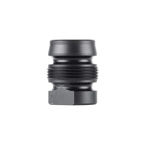 Dead Air Armament DEAD AIR XENO XERO 5/8X32 45 CAL, a black firearm accessory component with threading and a compact design.