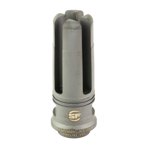 Surefire FH556RC-1/2-28 5.56mm Flash Hider, precision engineered aluminum muzzle device with slots for maximum flash reduction and suppressor compatibility.
