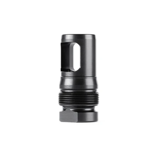 Dead Air Armament DEAD AIR XEMAX BRAKE M18X1, a black metal muzzle brake for firearms.
