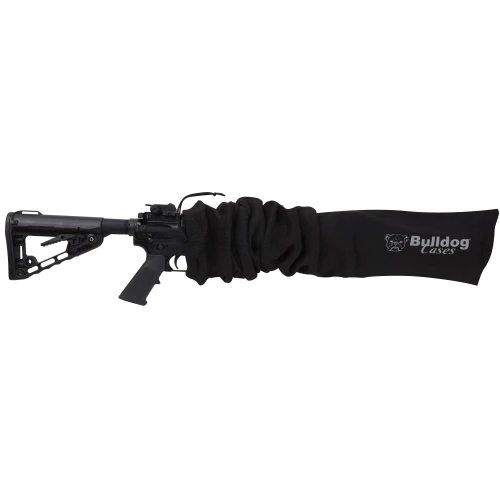 Bulldog Cases BULLDOG TAC SOCK BLK 45, black tactical rifle sock covering a firearm's stock and barrel.