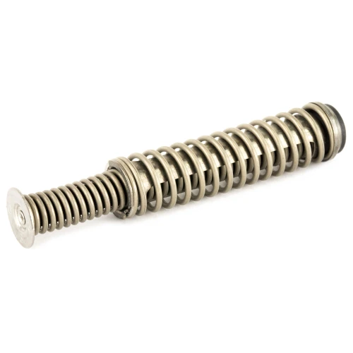 GLOCK OEM RCL SPRG ASSM G23 GEN 4, a metallic recoil spring assembly with coiled spring and metal components for a G23 Gen 4 pistol.