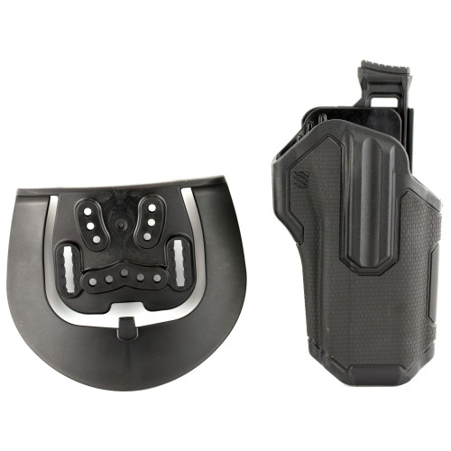 BLACKHAWK Omnivore L2 Level 2 Retention Holster for Right-Handed Semi-Automatic Handguns, Model 419000BBR, featuring a durable black polymer construction with adjustable retention system and quick-release mechanism for secure and fast draw.