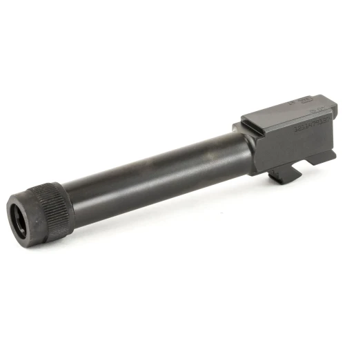 GLOCK OEM THRDD BARREL G23 40SW, black firearm barrel with threaded end for pistol customization.