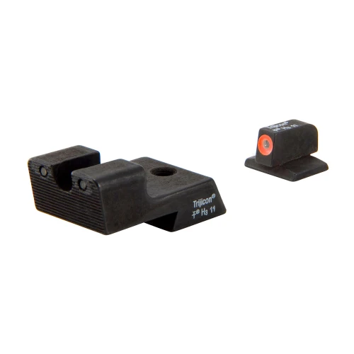 Trijicon TRIJICON HD NS COLT 1911 ORG FRONT, firearm sights for Colt 1911 pistols with black design and orange detail.