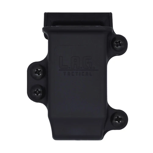 L.A.G. Tactical, Inc. LAG 9/40 COMPACT PRO SPMC BLK gun accessory, black polymer gun part with screws.