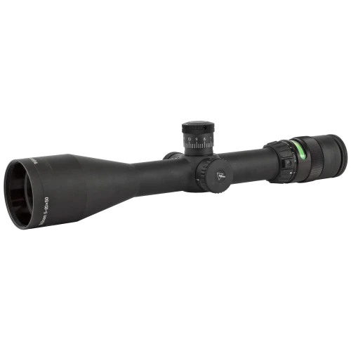 Trijicon AccuPoint 5-20x50 Green Dot Scope, tactical riflescope with adjustable turrets and illuminated green reticle for precision shooting.
