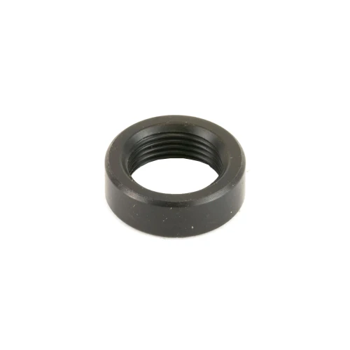 Dead Air Armament Dead Air Thread Spacer 1/2X28, a black threaded firearm accessory used to extend or modify the threading on a gun barrel.