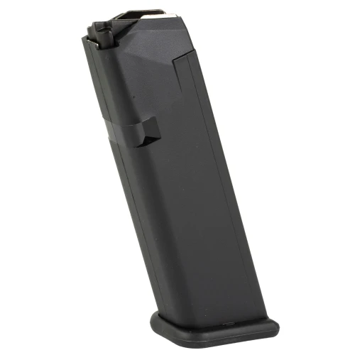 KCI USA KCI-MZ047 Glock 17/19/26 10-Round Magazine, durable polymer construction with hardened steel insert for 9x19mm caliber firearms, shown in black.