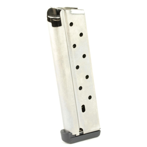 CMC Products M-PM-38FS10 Power Mags - Heavy-Duty .38 Super 1911 Magazine with Steel Follower, High Tensile Spring, and Laser Welded Tube, metal magazine for firearm with multiple round capacity.