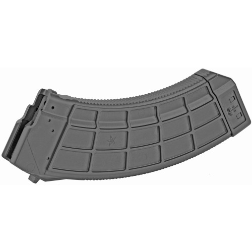US Palm MA943A magazine, gray polymer firearm mag with textured grip and follower for tactical gun accessories.