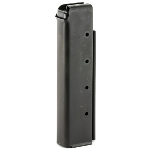 Auto Ordnance T10 Thompson Stick Magazine – 20-Round Steel Capacity for .45 ACP, black metal firearm magazine with capacity for 20 rounds.