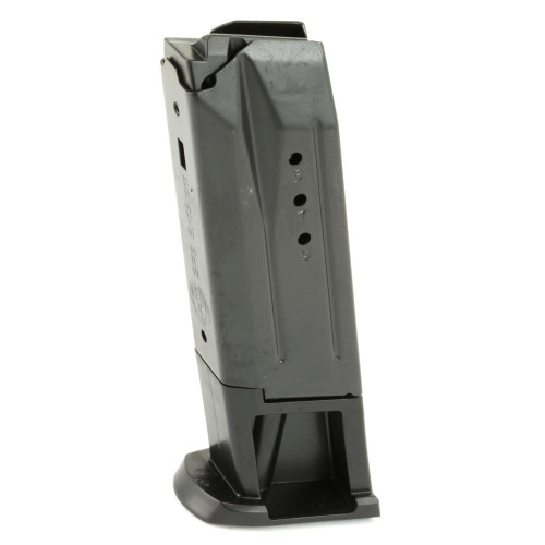 Ruger 90325 Factory Magazine, durable steel body, 10-round capacity, reliable performance, shown in black with gauge markings