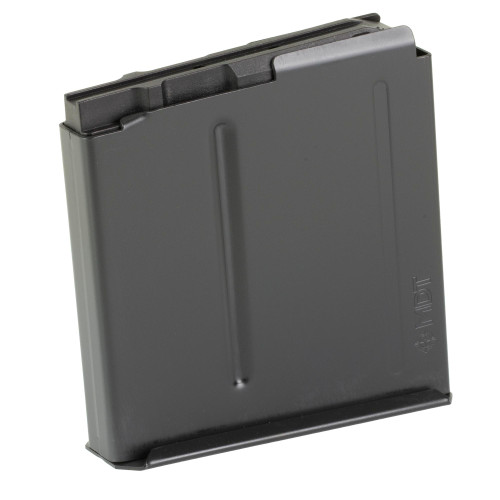 MDT 105123-BLK, product image of a black metal magazine for a firearm.