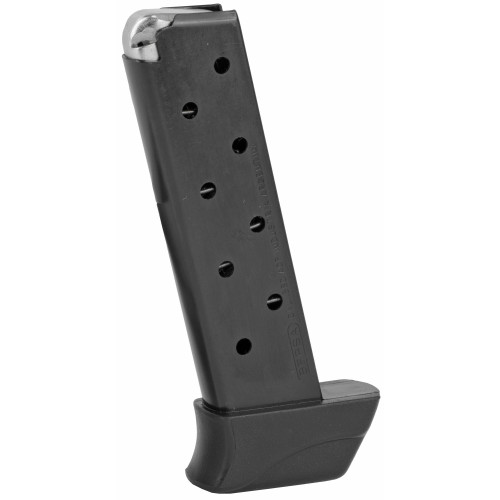 Bersa THUN380DLXBLMAG - Reliable 9-Round Factory Magazine for Thunder 380, Combat & Firestorm Pistols, shown in black with a metal magazine body and a polymer base plate.