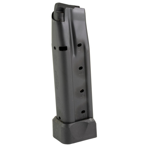 Springfield PH6920 20-Round 1911 DS Magazine, durable 410 stainless steel, compatible with 2011 platforms, shown with measurement markings for easy capacity tracking.