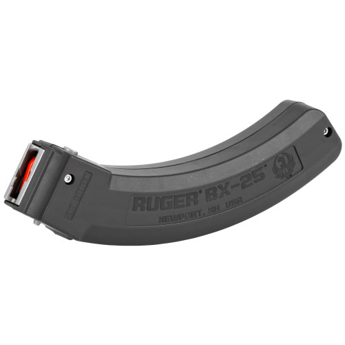Ruger 90361 Factory Magazine - 25-Round Capacity with Polymer Body & Steel Feed Lips for Reliable Performance