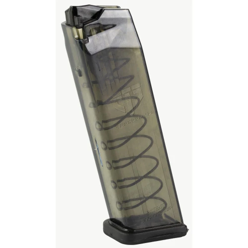 Elite Tactical Systems Group VP9 Magazine - 17-Round Durable Flush Fit Magazine for Heckler & Koch VP9, heat-resistant and clear body with a spring inside.