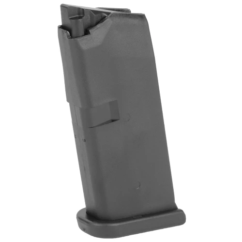 GLOCK MF43006 Durable Polymer Magazine with Hardened Steel Insert, firearm magazine designed for high reliability and performance.