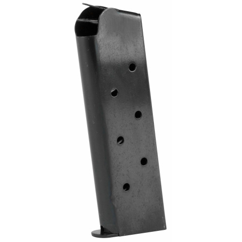 CMC Products M-CL-45FS8-B-P Full-Size 1911 Magazine, black stainless steel, 8-round capacity, laser-welded construction, flush fit design for reliable firearm performance.