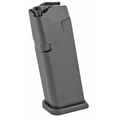GLOCK MF32013 13-Round Polymer Magazine with Steel Insert, firearm magazine for reliable firearm performance, black, upright view.