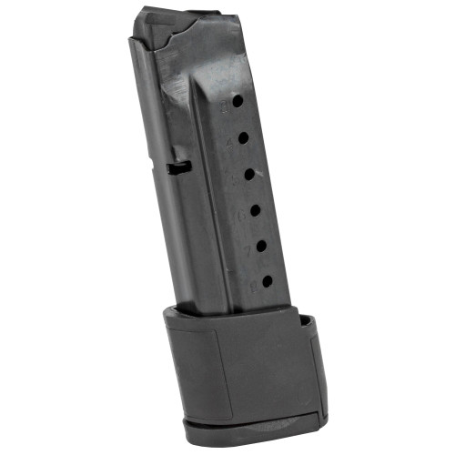 ProMag Industries SMI 31, firearm magazine with a metallic body and a plastic base, designed for ammunition storage and feeding in compatible firearms.