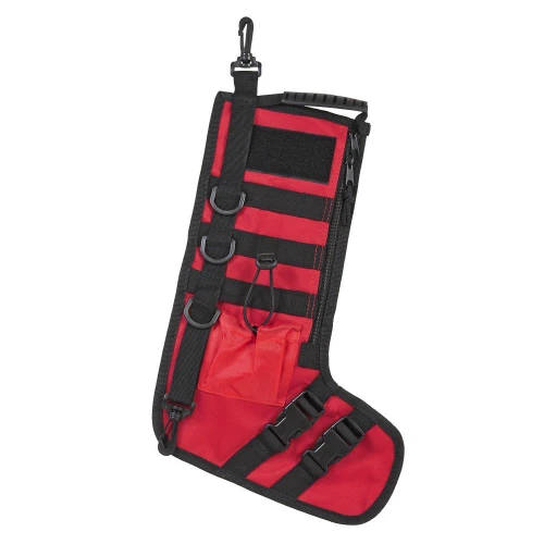 NcStar CNSTKG2986R NcSTAR Tactical Christmas Stocking w/Handle - Red CNSTKG2986R