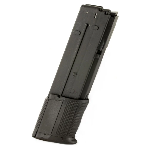 ProMag Industries FNH-A2, firearm magazine for FN Handgun series, black plastic construction with textured grip area.