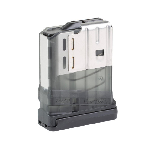Lancer Systems L7-G2-10-SMK, firearm magazine in black and metallic silver designed for 7.62x51mm cartridges.