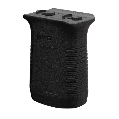 Magpul Industries MAG1567-BLK M-LOK SVG Short Vertical Grip, black lightweight and compact ambidextrous grip for octagonal aluminum handguards with textured surface for secure grip.