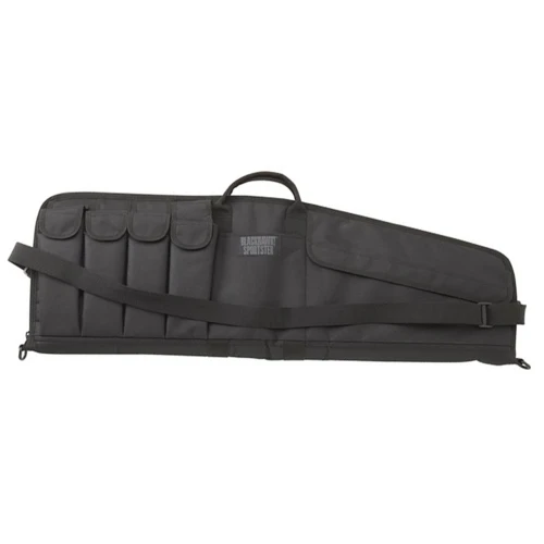 BLACKHAWK 74SG36BK Tactical Firearm Carry Case, Durable 600 Denier Polyester with Dual-Density Foam Protection, black tactical gun case with padded interior and handling straps