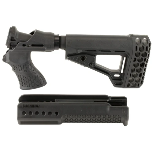 BLACKHAWK K38701-C SpecOps Stock - Recoil Suppression Technology, Adjustable Length, Enhanced Stability & Comfort, shown with adjustable stock and recoil pad