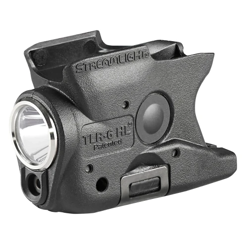 Streamlight 69352 TLR-6 HL G Weapon Light with Green Laser, compact black tactical weapon light featuring 300 lumens illumination and green laser for enhanced targeting.