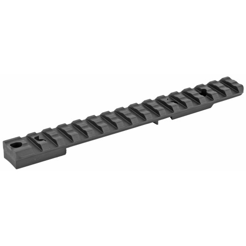 Burris Optics 410663 Xtreme Tactical One-Piece Base with 25 MOA Cant for Enhanced Shooting Precision, black rifle scope mount rail with multiple slots for customizable attachment.