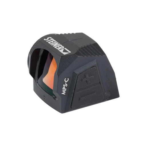Steiner MPS-C Red Dot Sight 8700000039 – Compact RMSc Optic for Slimline Pistols, lightweight and durable, with a high-performance design and an orange-tinted lens for precise aiming.