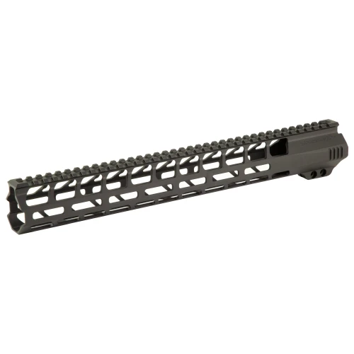 LanTac USA LLC 01-HG-015-SPADA-ML Lightweight M-LOK Handguard, durable black aluminum, anti-slip design, made in USA, with open slot construction for firearm customization.