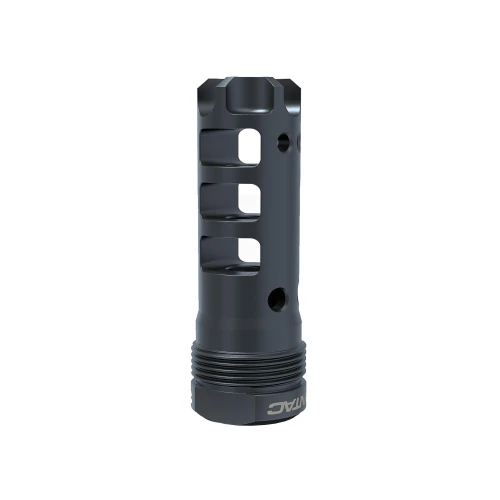 LanTac USA LLC LANTAC Dragon Plan-B Hub Mount Muzzle Brake, black firearm muzzle device designed for advanced recoil control and muzzle rise mitigation for 30 caliber firearms.