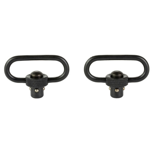 Allen Company 14516 Soft Gun Case - Durable, Quick Detach Design for Outdoor Enthusiasts, two black quick detach gun strap swivels with textured knobs and metal ball bearings.