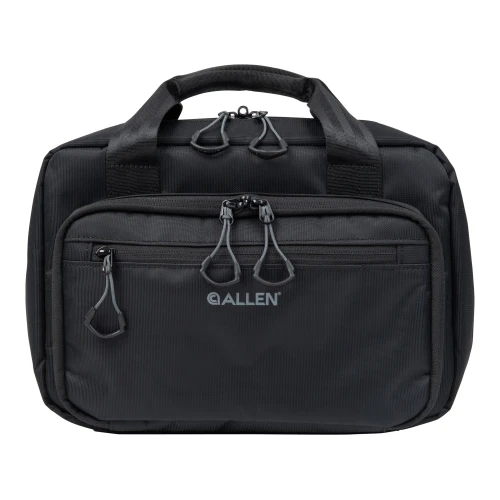 Allen Company 3639 Soft Gun Case for 2 Handguns & 7 Magazines - Durable, Lockable, Padded Firearm Storage Solution