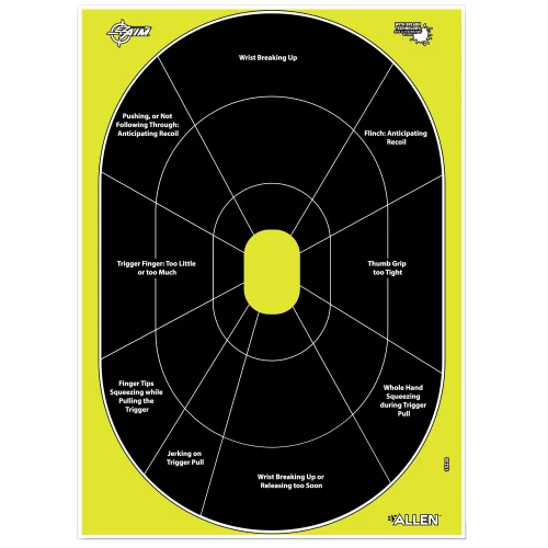 Allen Company 15220 High-Visibility Shooting Targets with Splash Technology for Handguns, Rifles, and Shotguns